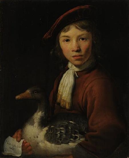 Jacob Gerritsz Cuyp A Boy with a Goose oil painting picture